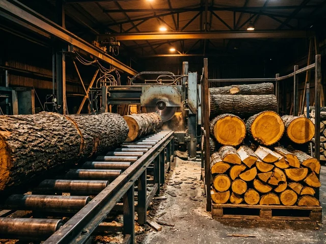 Заготовка и распил дубовых дров в Анапе
